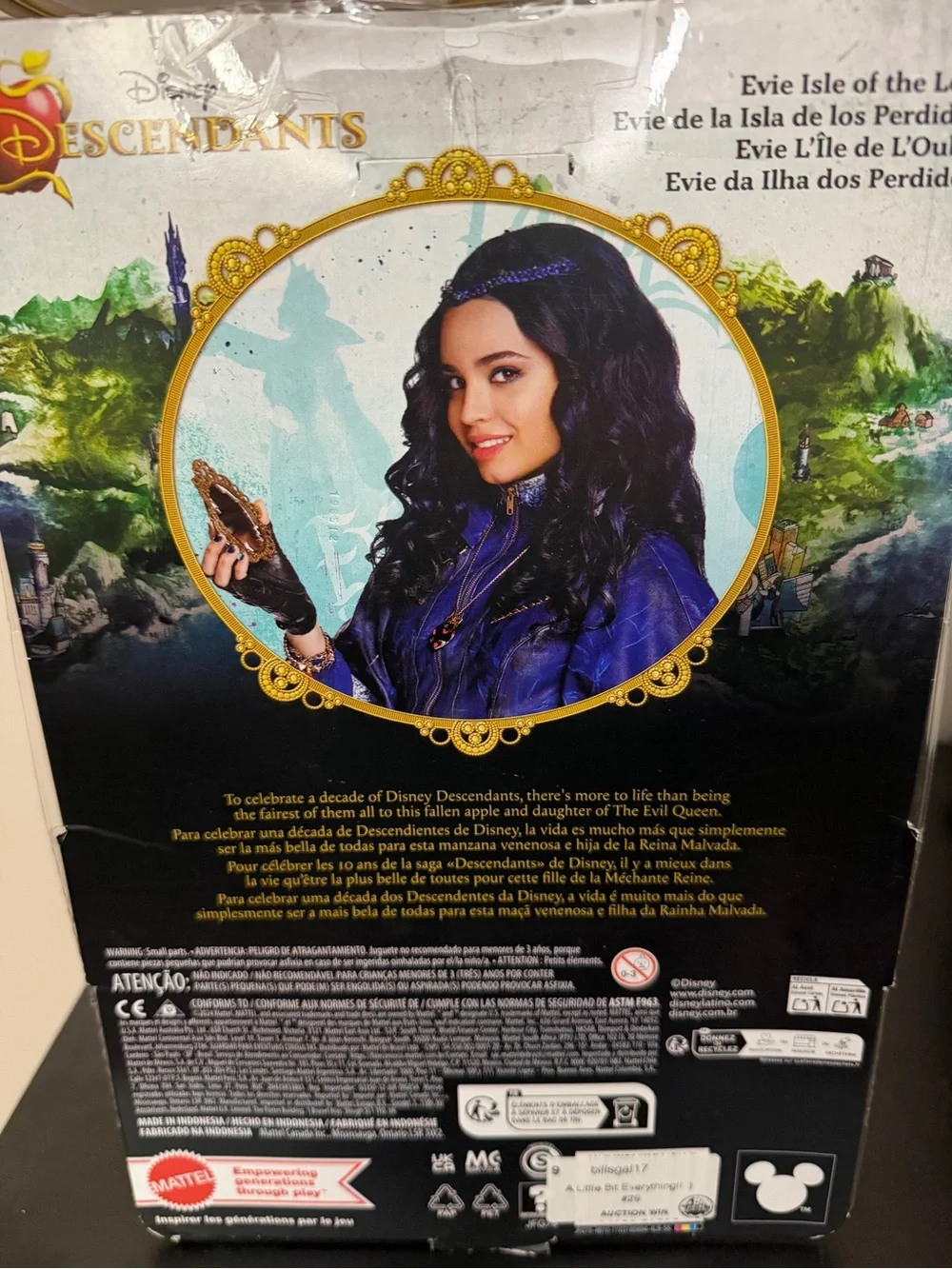 Disney Descendants Evie Doll in Purple & Black Outfit